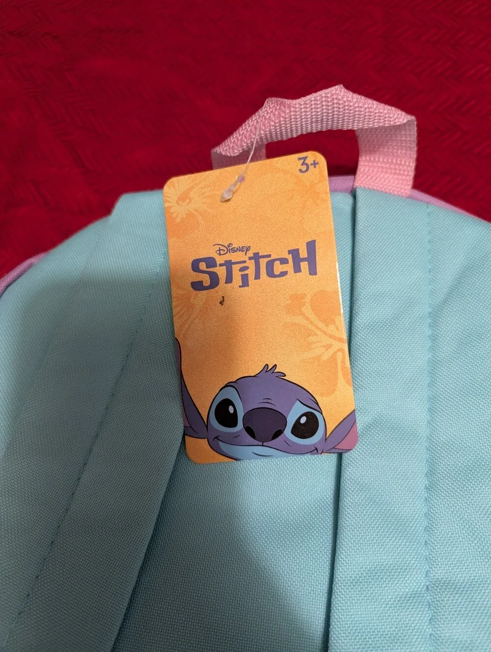 Disney Stitch Glitter Kids Backpack - Pink & Teal